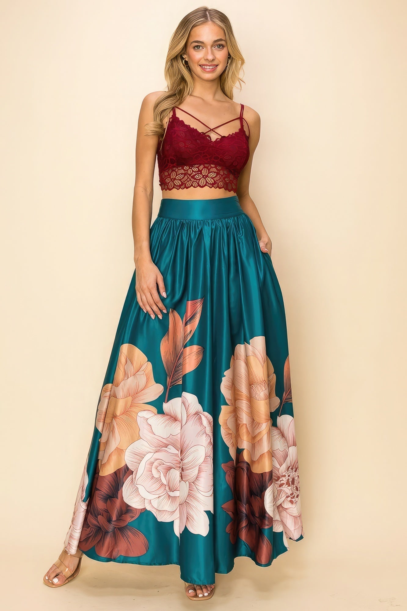 Printed Maxi Skirt - Premium  from ZLA - Just $94! Shop now at ZLA