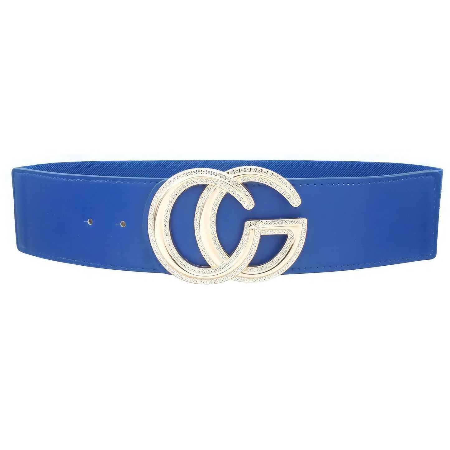 Rhinestone Outlined Cg Buckle Elastic Belt - Premium  from ZLA - Just $17! Shop now at ZLA