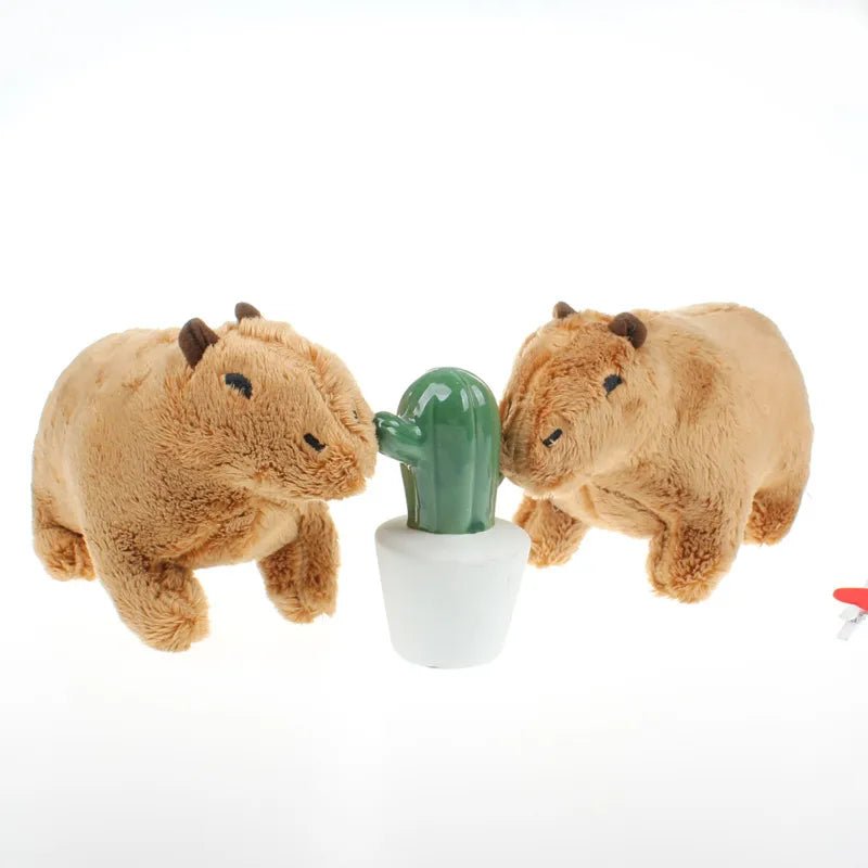 Simulation Capybara Stuffed Animals Plush Toy Soft Dolls Real Life Capybara Dolls Kids Toys Peluche Juguetes Christmas Gift 18cm - Premium  from ZLA - Just $7.38! Shop now at ZLA