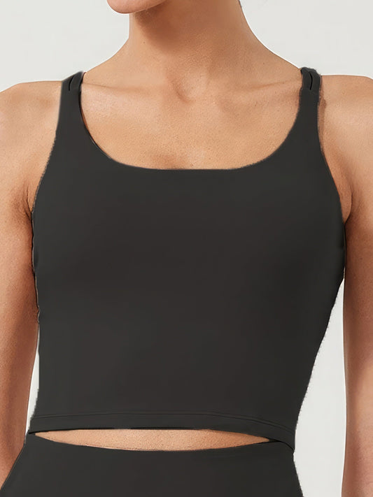 Solid Color Plain Sports Bra - Premium  from ZLA - Just $18.50! Shop now at ZLA