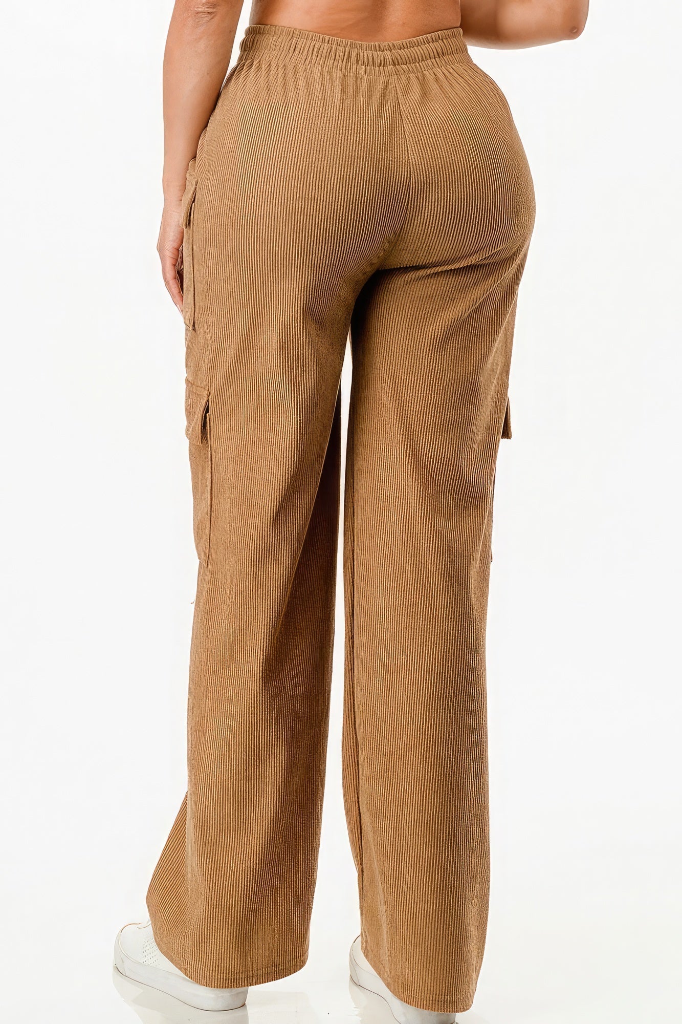 Solid Corduroy Cargo Pants - Premium  from ZLA - Just $20! Shop now at ZLA