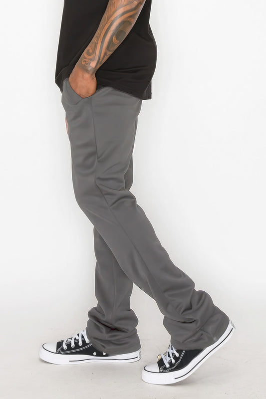 Solid Flare Stacked Track Pants - Premium  from ZLA - Just $26! Shop now at ZLA