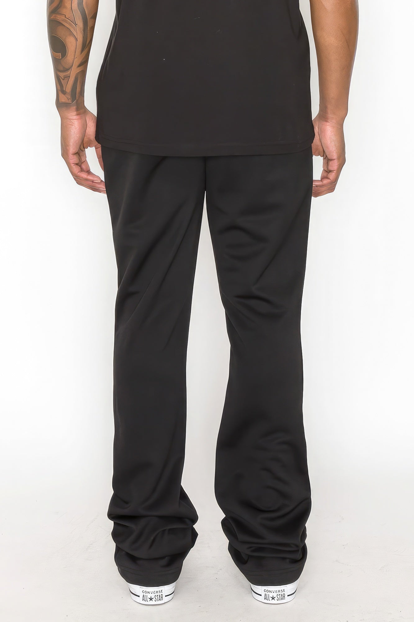 Solid Flare Stacked Track Pants - Premium  from ZLA - Just $26! Shop now at ZLA