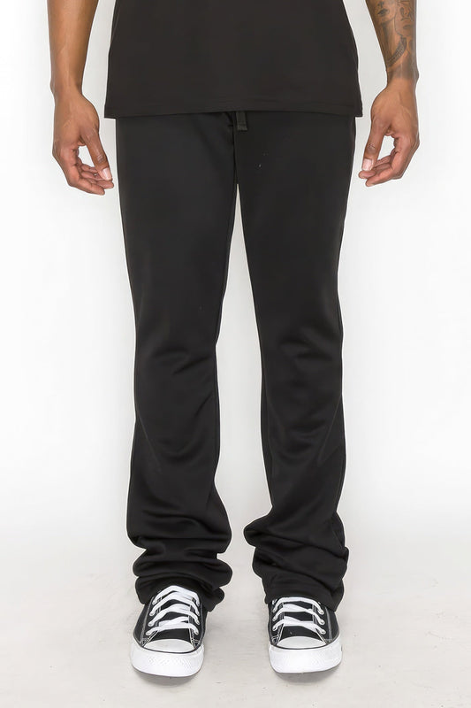 Solid Flare Stacked Track Pants - Premium  from ZLA - Just $26! Shop now at ZLA