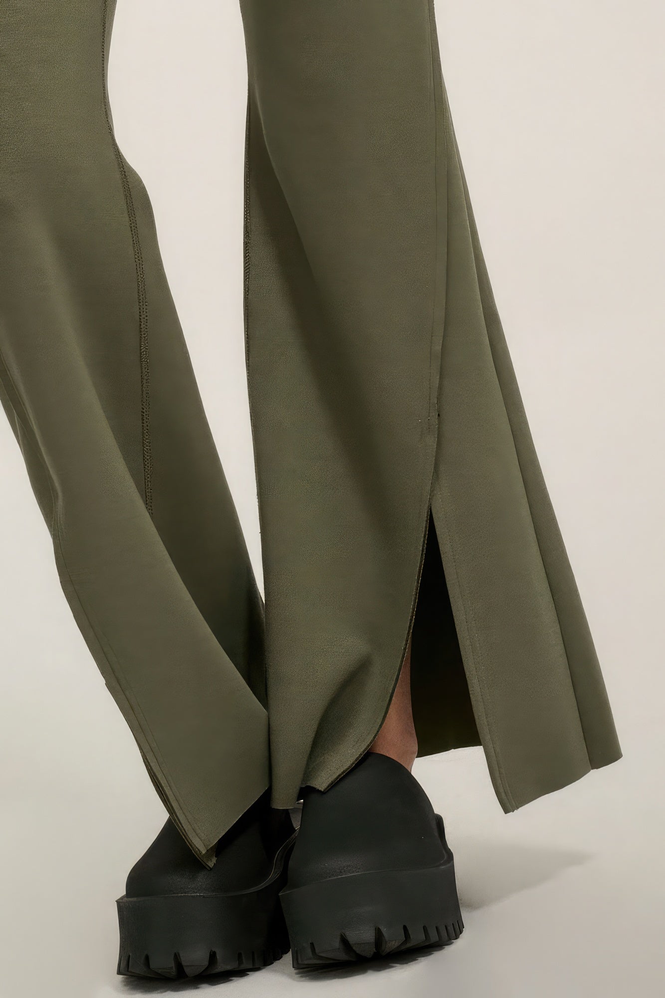 Solid Raw Edge Expose Seam Flare Pants - Premium  from ZLA - Just $75! Shop now at ZLA