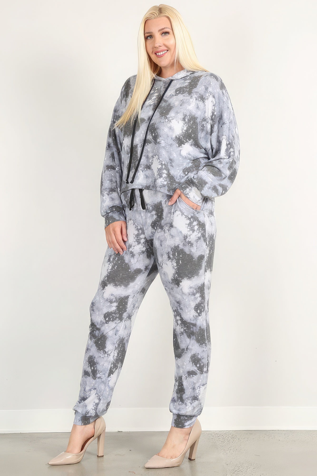 Tie Dye Print Pullover Hoodie And Sweatpants - Premium  from ZLA - Just $47! Shop now at ZLA