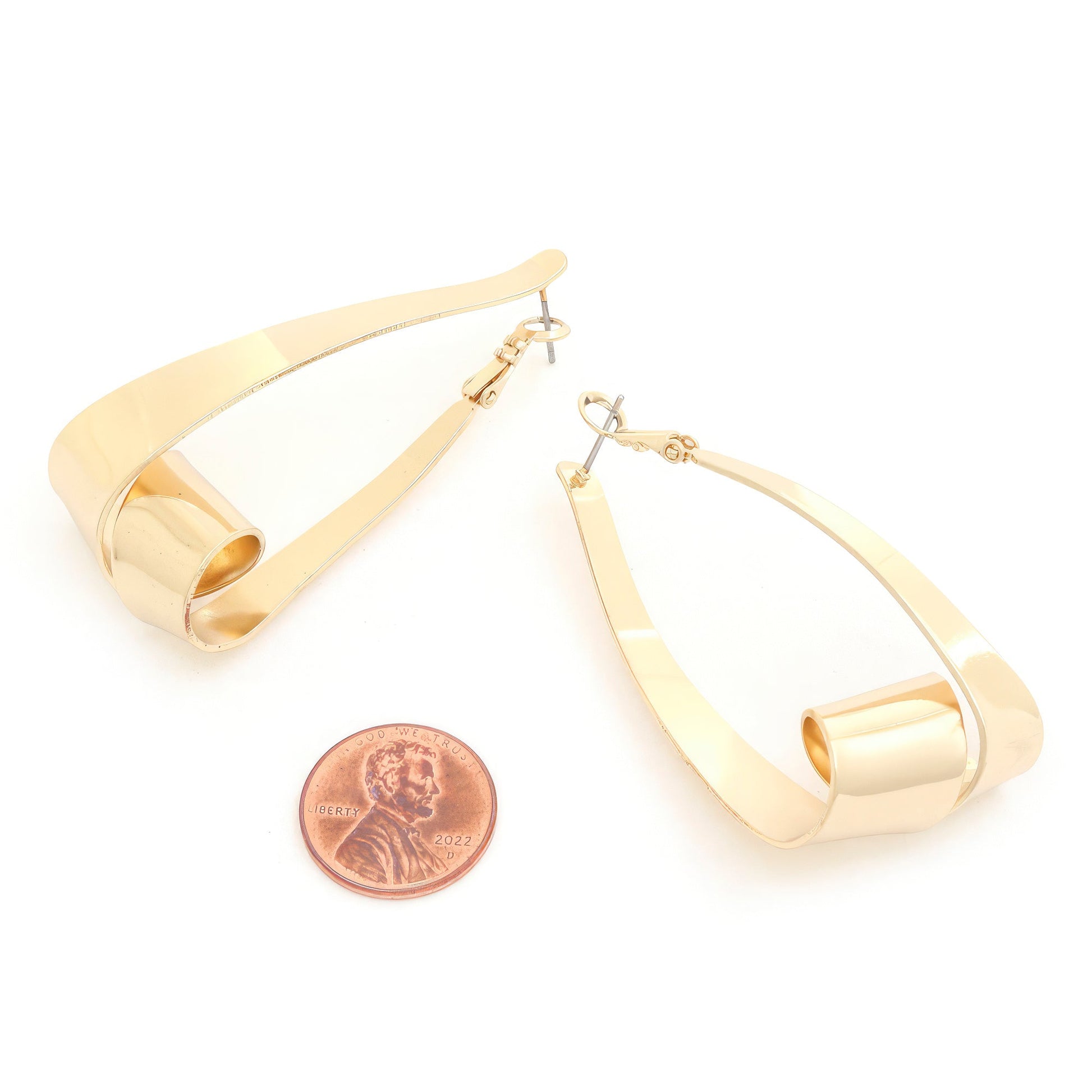 Triangle Loop Metal Dangle Earring - Premium  from ZLA - Just $6! Shop now at ZLA