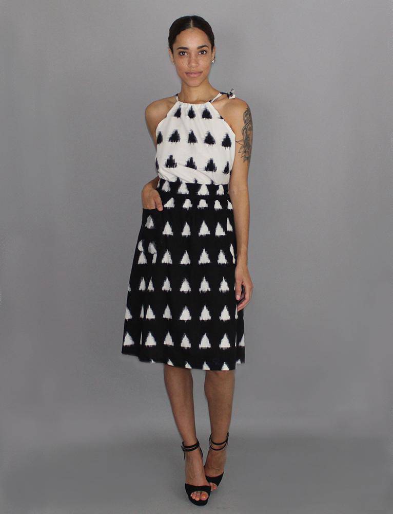 Triangles Midi Skirt - Premium  from Passion Lilie - Just $68! Shop now at ZLA