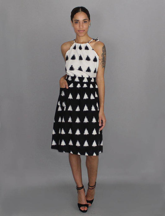 Triangles Midi Skirt - Premium  from Passion Lilie - Just $68! Shop now at ZLA