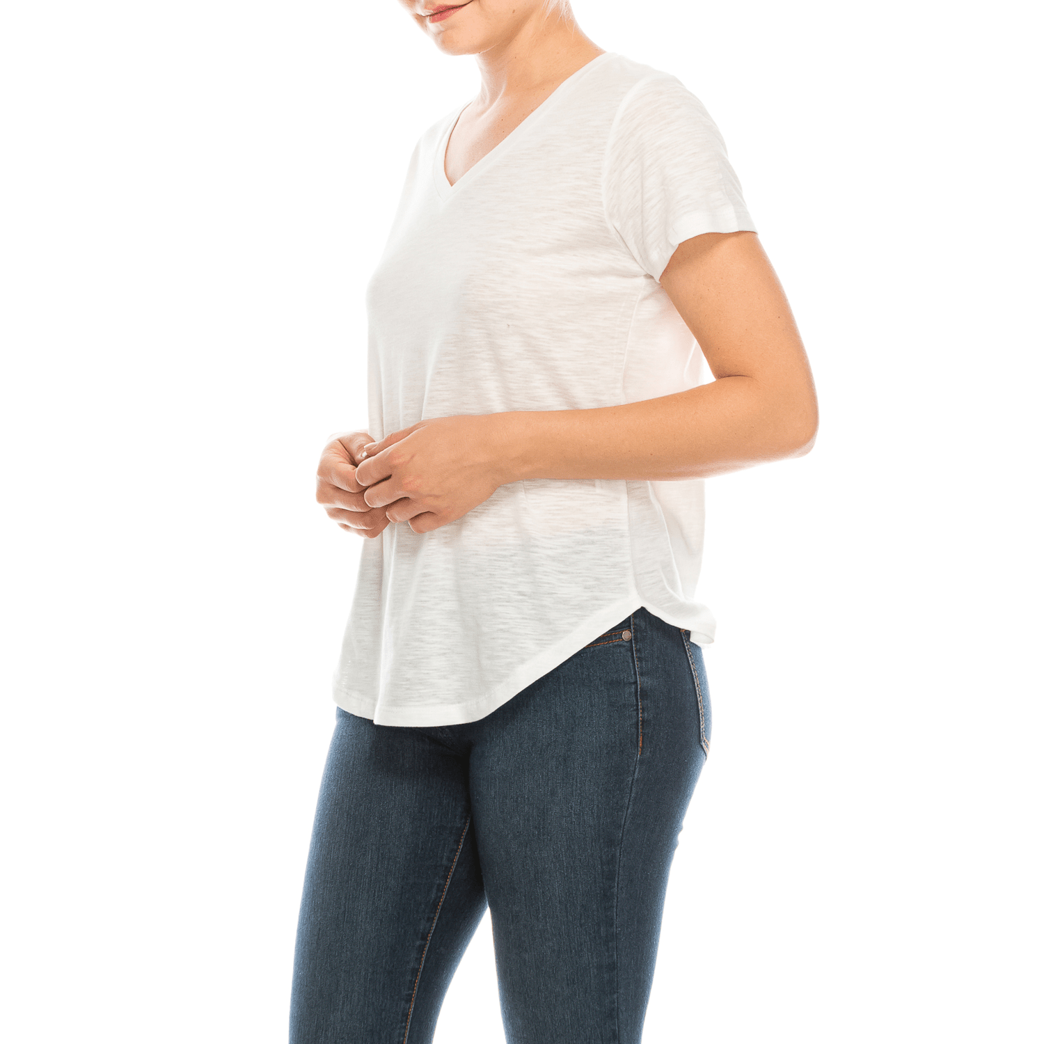Urban Diction 4 Pack Women's Comfort Solid V Neck Short Sleeve T Shirts - Premium  from Wonderful And Young - Just $30.99! Shop now at ZLA