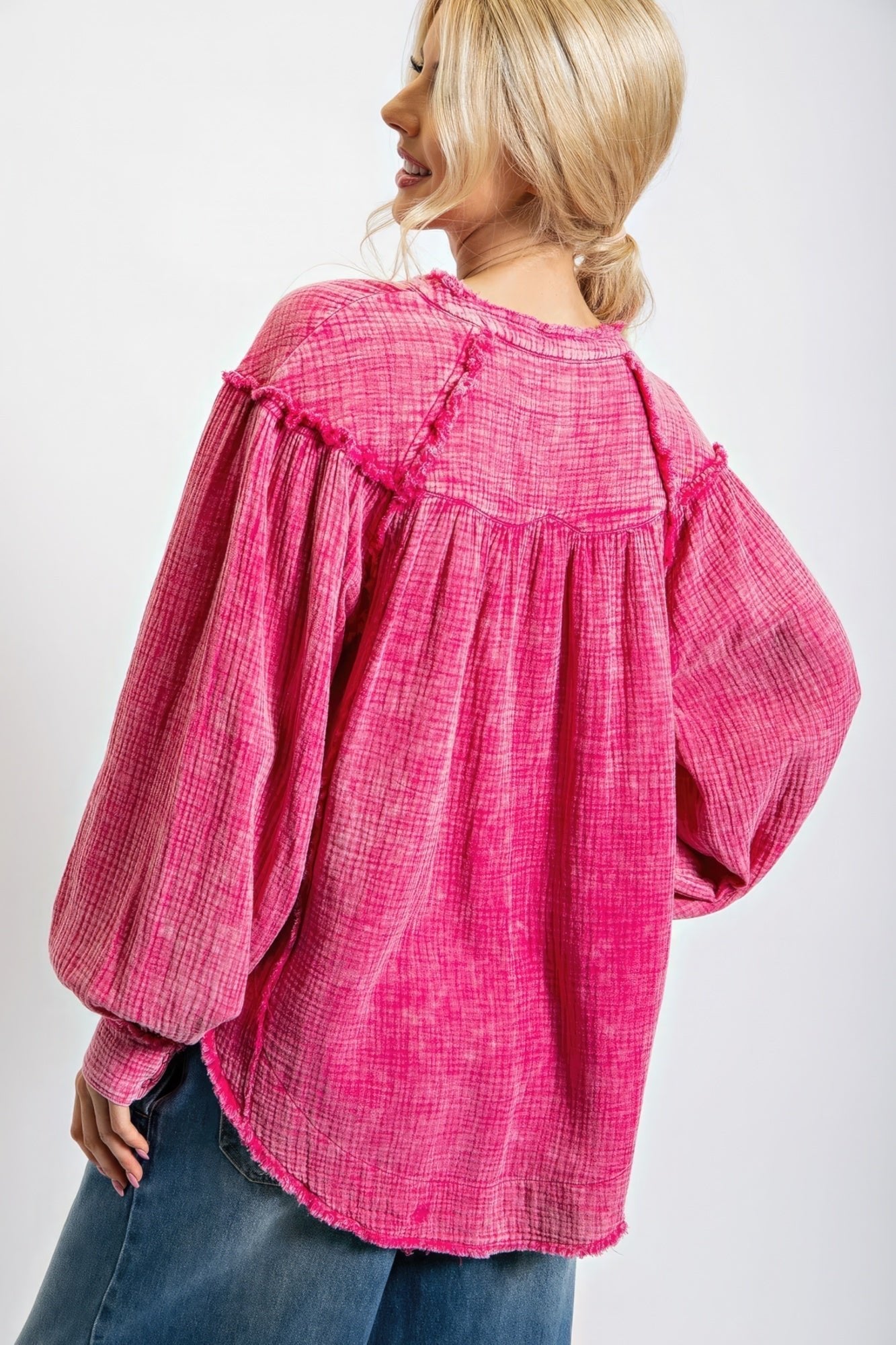 Washed Cotton Gauze Tunic - Premium  from ZLA - Just $60! Shop now at ZLA